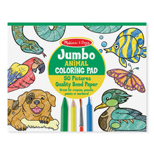 Load image into Gallery viewer, Jumbo Colouring Pad Animals