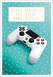 Eat, Sleep, Game, Repeat Card