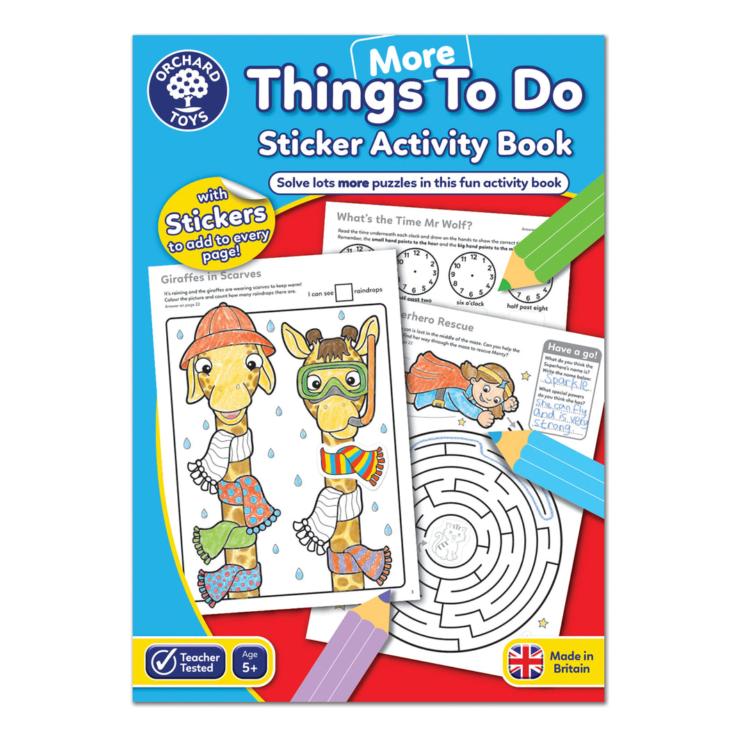 More Things to do Sticker Book Activity