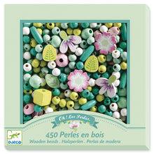 Load image into Gallery viewer, Flowers and Foliage Wooden Beads Set
