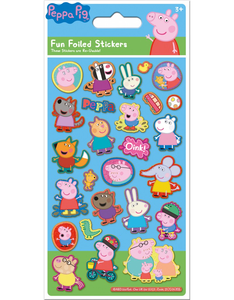 Foil Peppa Pig Stickers